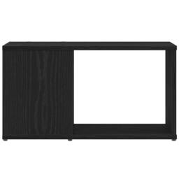 Berkfield Home TV Cabinet Black Oak 60x24x32 cm Engineered Wood - Size: 60 x 24 x 32 cm - thumbnail 5