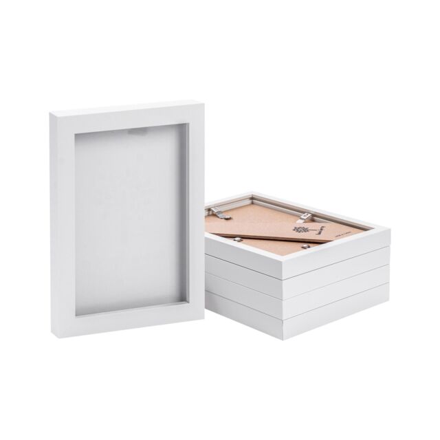 "Nicola Spring Photo Frames - 5"" x 7"" - Pack of 5 in White" - image 1