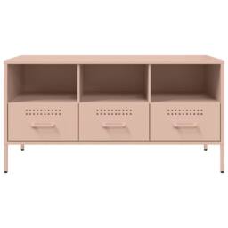Berkfield Home TV Cabinet Pink 100.5x39x50.5 cm Steel - thumbnail 6