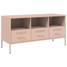 Berkfield Home TV Cabinet Pink 100.5x39x50.5 cm Steel