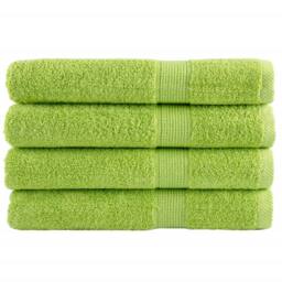 Berkfield Home Premium Towels SOLUND 4 pcs Apple Green 100x200 cm 600 gsm - thumbnail 2