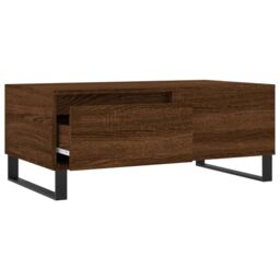 Berkfield Home Coffee Table Brown Oak 90x50x36.5 cm Engineered Wood - thumbnail 6