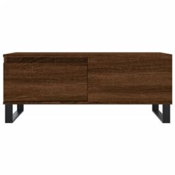 Berkfield Home Coffee Table Brown Oak 90x50x36.5 cm Engineered Wood - thumbnail 5