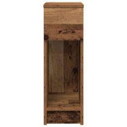 Berkfield Home Bedside Cabinets with Drawer 2 pcs Old Wood 20x36x60 cm in Brown - Size: 20 x 36 x 60 cm - thumbnail 4