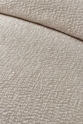 Catherine Lansfield 'Crinkle Seersucker' Duvet Cover Set in Natural - Size: Single - thumbnail 3