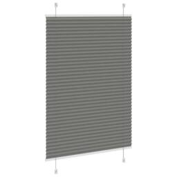 Berkfield Home Pleated Blind Anthracite 95x150 cm Fabric Width 94.4 cm Polyester in Dark Grey - thumbnail 4