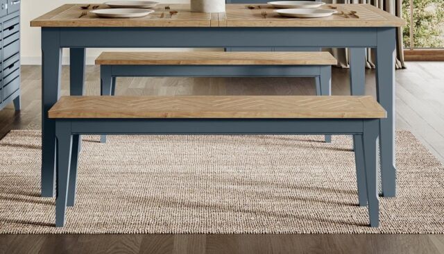 Baumhaus Signature Blue Dining Bench (150) - Size: 1 Pack - image 1
