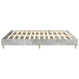 Berkfield Home Durable Bed Frame without Mattress Concrete Grey 160x200cm Engine - Size: 160x200 cm - thumbnail 6