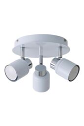 ValueLights Benton Adjustable Spotlight IP44 Rated Bathroom 3 Way Ceiling Light in White - thumbnail 6