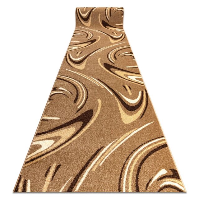 RugsX Heat-Set Fryz Runner in Brown - Size: 90 cm x 150 cm - image 1