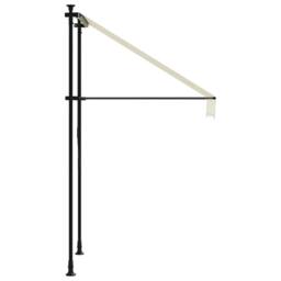 Berkfield Home Retractable Awning Cream 100x150 cm Fabric & Steel - thumbnail 4