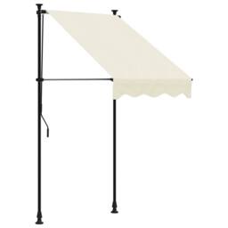Berkfield Home Retractable Awning Cream 100x150 cm Fabric & Steel - thumbnail 2