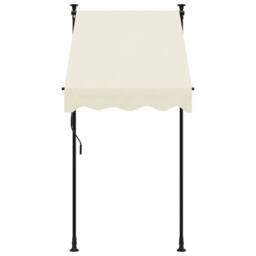 Berkfield Home Retractable Awning Cream 100x150 cm Fabric & Steel - thumbnail 3