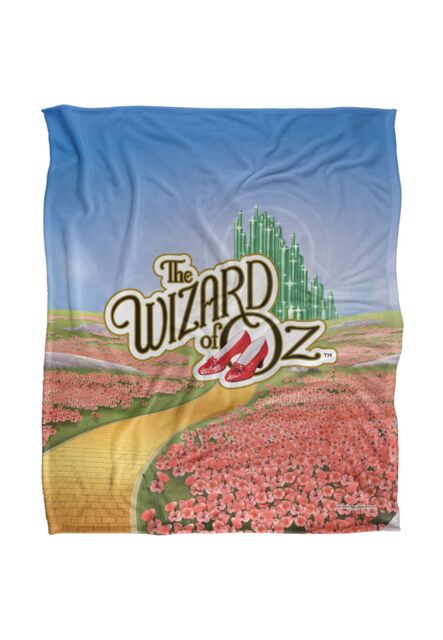Warner Brothers The Wizard Of Oz Officially Licensed Silky Touch Super Soft Throw Blanket 152 x 127 cm in White - image 1
