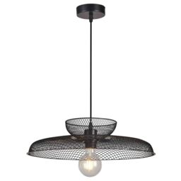 First Choice Lighting Set of 2 Cassidy - Two Tier Black Mesh Ceiling Pendant Lights - thumbnail 2
