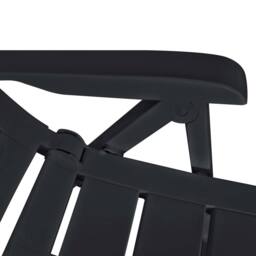 Berkfield Home Comfortable 9 Piece Outdoor Dining Set Plastic Anthracite in Black - thumbnail 8