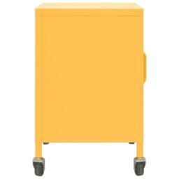 Berkfield Home Storage Cabinet Mustard Yellow 60x35x56 cm Steel - Size: 60 x 35 x 56 cm - thumbnail 4