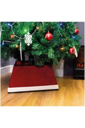 Netagon Father Christmas Style Tree Skirt in Red - thumbnail 3