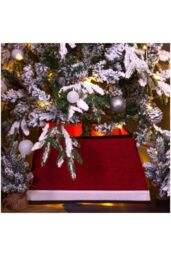 Netagon Father Christmas Style Tree Skirt in Red