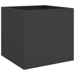 Berkfield Home Planters 2 pcs Black 42x40x39 cm Steel - Size: 42 x 40 x 39 cm - thumbnail 4