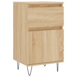 Berkfield Home Sideboard Sonoma Oak 40x35x70 cm Engineered Wood in Brown - Size: 40 x 35 x 70 cm - thumbnail 2