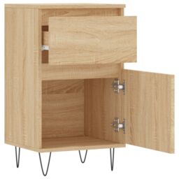 Berkfield Home Sideboard Sonoma Oak 40x35x70 cm Engineered Wood in Brown - Size: 40 x 35 x 70 cm - thumbnail 6