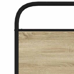 Berkfield Home Headboard Sonoma Oak 90 cm Steel & Engineered Wood in Brown - thumbnail 6
