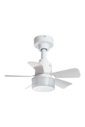 Living and Home Graceful LED Ceiling Fan Light in White - thumbnail 1