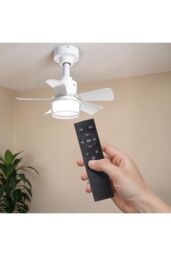 Living and Home Graceful LED Ceiling Fan Light in White - thumbnail 7