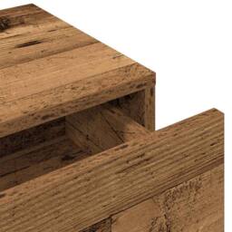 Berkfield Home Wall Shelf with Drawers Old Wood 100x36x19 cm Engineered Wood in Brown - Size: 100 x 36 x 19 cm - thumbnail 9