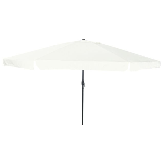 Berkfield Home Garden Umbrella 395x245 cm Sand White - image 1