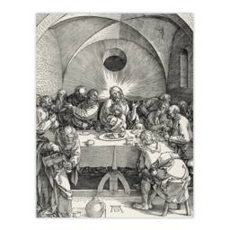 Artery8 Albrecht Durer Large Passion Series The Last Supper Framed Art Print in Grey - Size: A4 - thumbnail 3