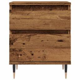 Berkfield Home Bedside Cabinets 2 pcs Old Wood 40x35x50 cm Engineered Wood in Brown - Size: 40 x 35 x 50 cm - thumbnail 5