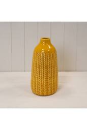 KDMD Yellow Classic Ceramic Vase - 29mm in Mustard - thumbnail 1