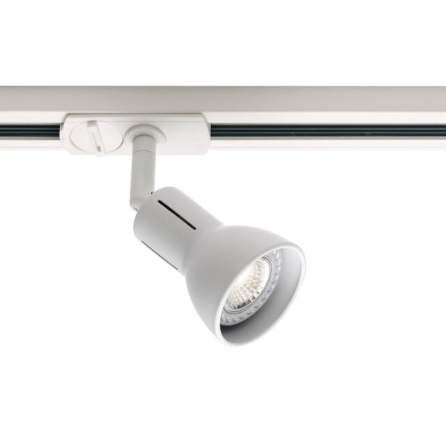 Nordlux Modern Indoor Track Spot Light White Metal GU10 Adjustable Head - Mains Powered, IP20 - image 1