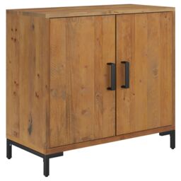Berkfield Home Sideboard Brown 75x35x70 cm Solid Pinewood - Size: 75 x 35 x 70 cm - thumbnail 2