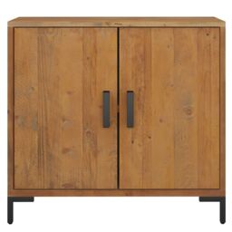 Berkfield Home Sideboard Brown 75x35x70 cm Solid Pinewood - Size: 75 x 35 x 70 cm - thumbnail 3
