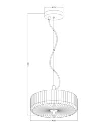 K LIVING 2 Light Clear Ribbed Glass Collection including Floor Lamp in a Brass finish in Gold - thumbnail 3