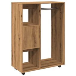 Berkfield Home Wardrobe Artisan Oak 80x40x110 cm Engineered Wood in Brown - Size: 80 x 40 x 110 cm - thumbnail 7