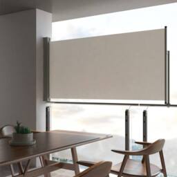 Berkfield Home Patio Retractable Side Awning 120 x 300 cm Cream