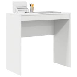 Berkfield Home White Writing Desk White MDF 80 x 40 x 76 cm Simple Writing Desk