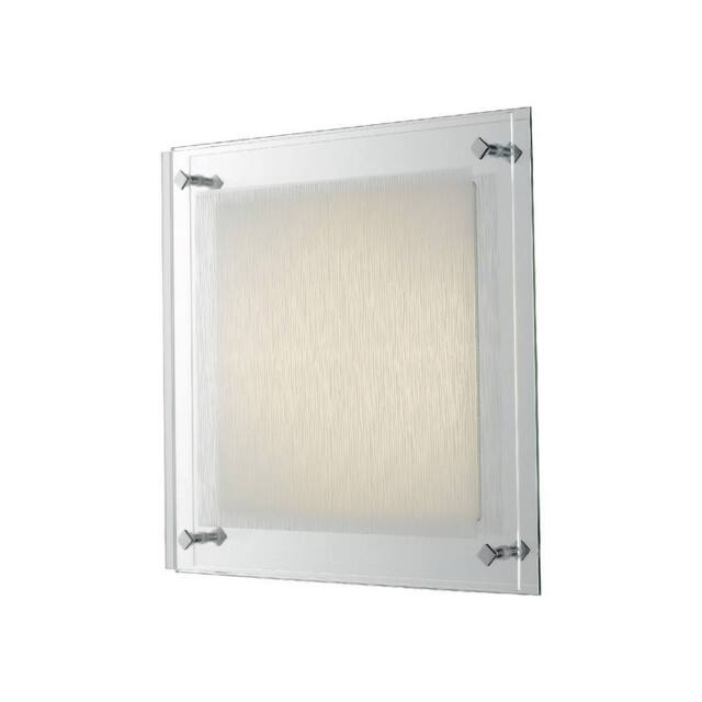 Netlighting JOYCE LED Patterned Glass Ceiling Light White 2100lm 4000K 42x42cm - Size: 42x42 cm - image 1