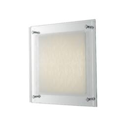 Netlighting JOYCE LED Patterned Glass Ceiling Light White 2100lm 4000K 42x42cm - Size: 42x42 cm - thumbnail 1
