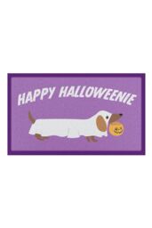 Artsy Mats Happy Halloweenie Indoor Outdoor Doormat (70 x 40cm) in Purple - Size: 40 cm x 70 cm - thumbnail 2