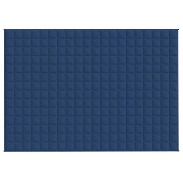 Berkfield Home Weighted Blanket Blue 135x200 cm Single 6 kg Fabric - image 1