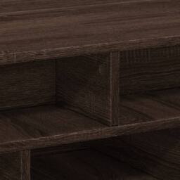 Berkfield Home Coffee Table Brown Oak 70x70x29 cm Engineered Wood - Size: 70 x 70 x 29 cm - thumbnail 8