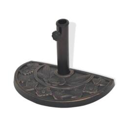 Berkfield Home Parasol Base Resin Half Round Bronze 9 kg - thumbnail 1
