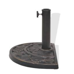 Berkfield Home Parasol Base Resin Half Round Bronze 9 kg - thumbnail 4