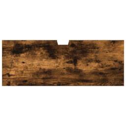 Berkfield Home Bathroom Sink Cabinet Smoked Oak 80x30x60 cm Engineered Wood in Brown - Size: 80 x 30 x 60 cm - thumbnail 9