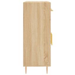 Berkfield Home Sideboard Sonoma Oak 69.5x34x90 cm Engineered Wood in Light Oak - thumbnail 7